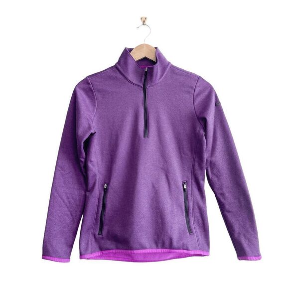 Nike Golf Therma Fit Womens Performance Jacket 1/4 Zip Purple Small - Picture 1 of 8